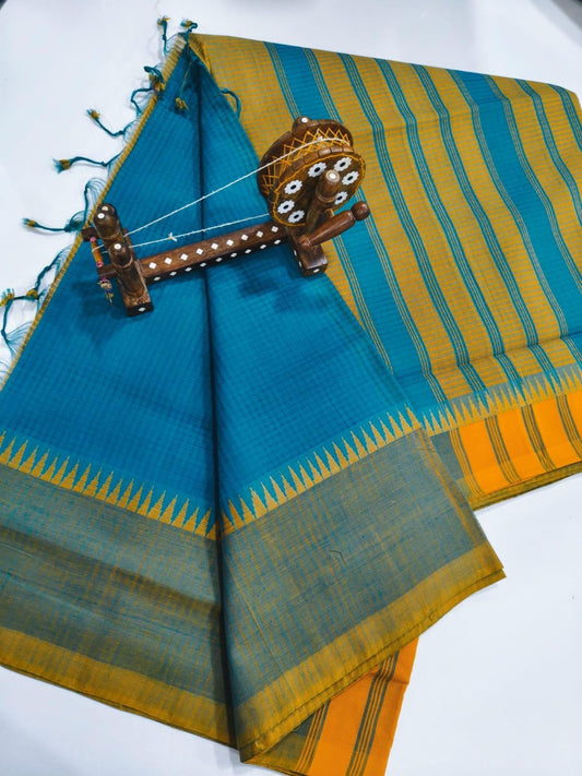 Mangalagiri Cotton Sarees with thread border collection
