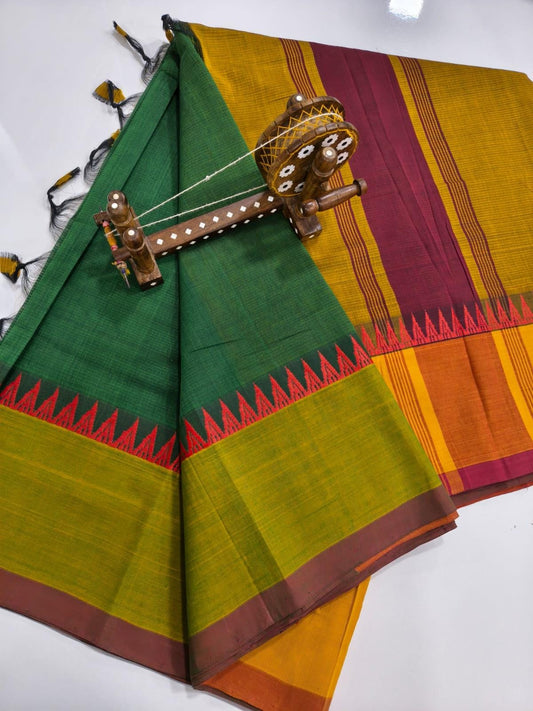 Mangalagiri Cotton Sarees with thread border collection
