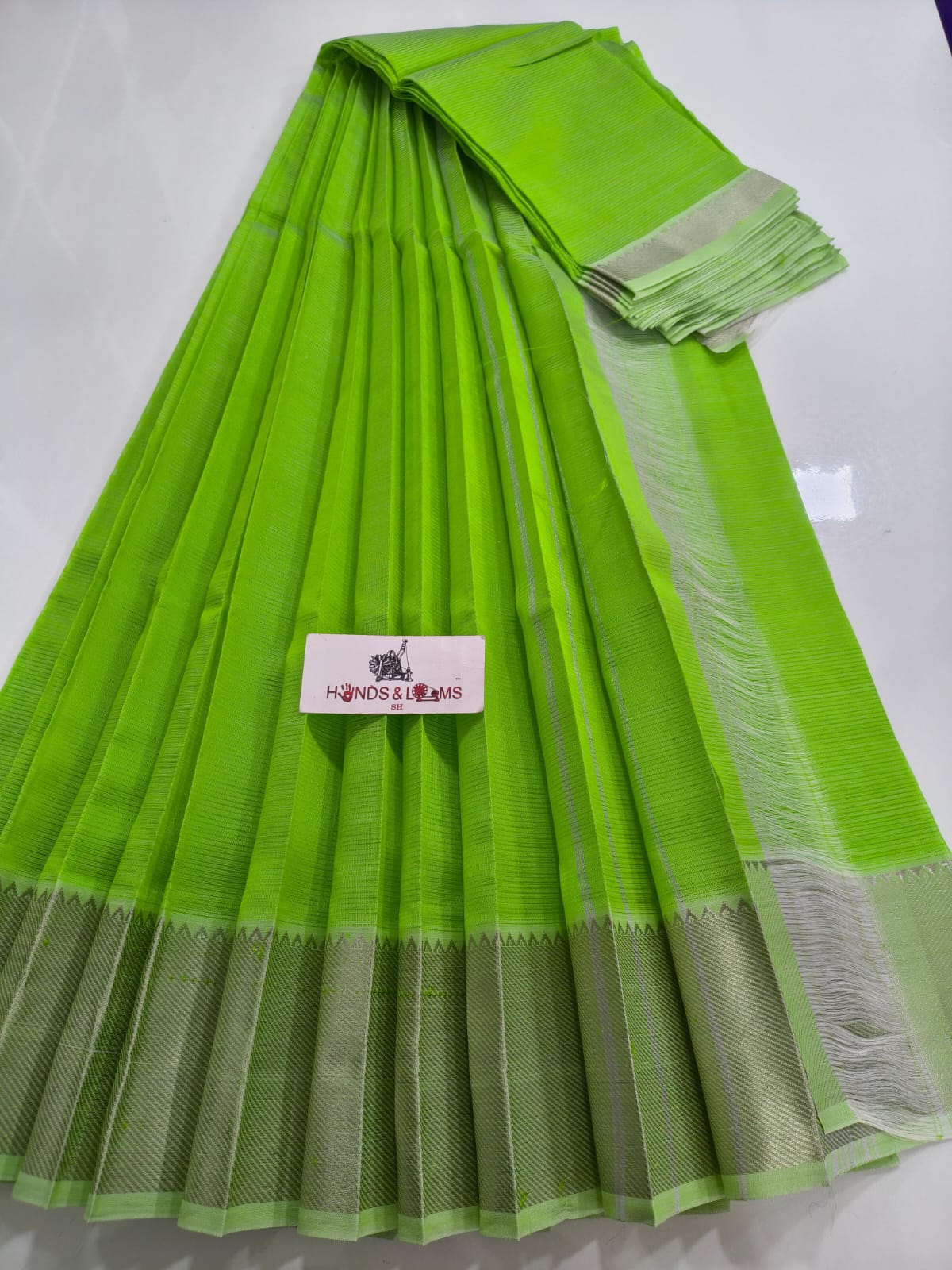 Mangalagiri Powerloom Pattu Sarees with 150K Nizam border collection