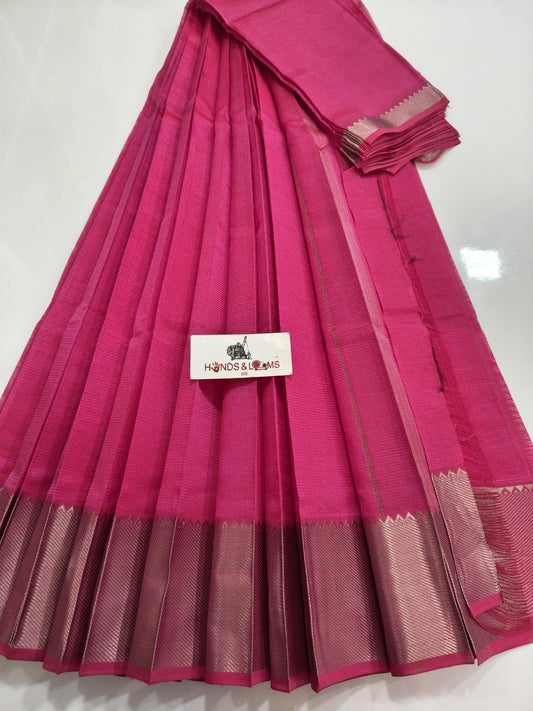 Mangalagiri Powerloom Pattu Sarees with 150K Nizam border collection