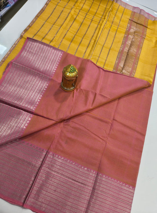 Mangalagiri Handloom Pattu Sarees with Rudraksha border collection