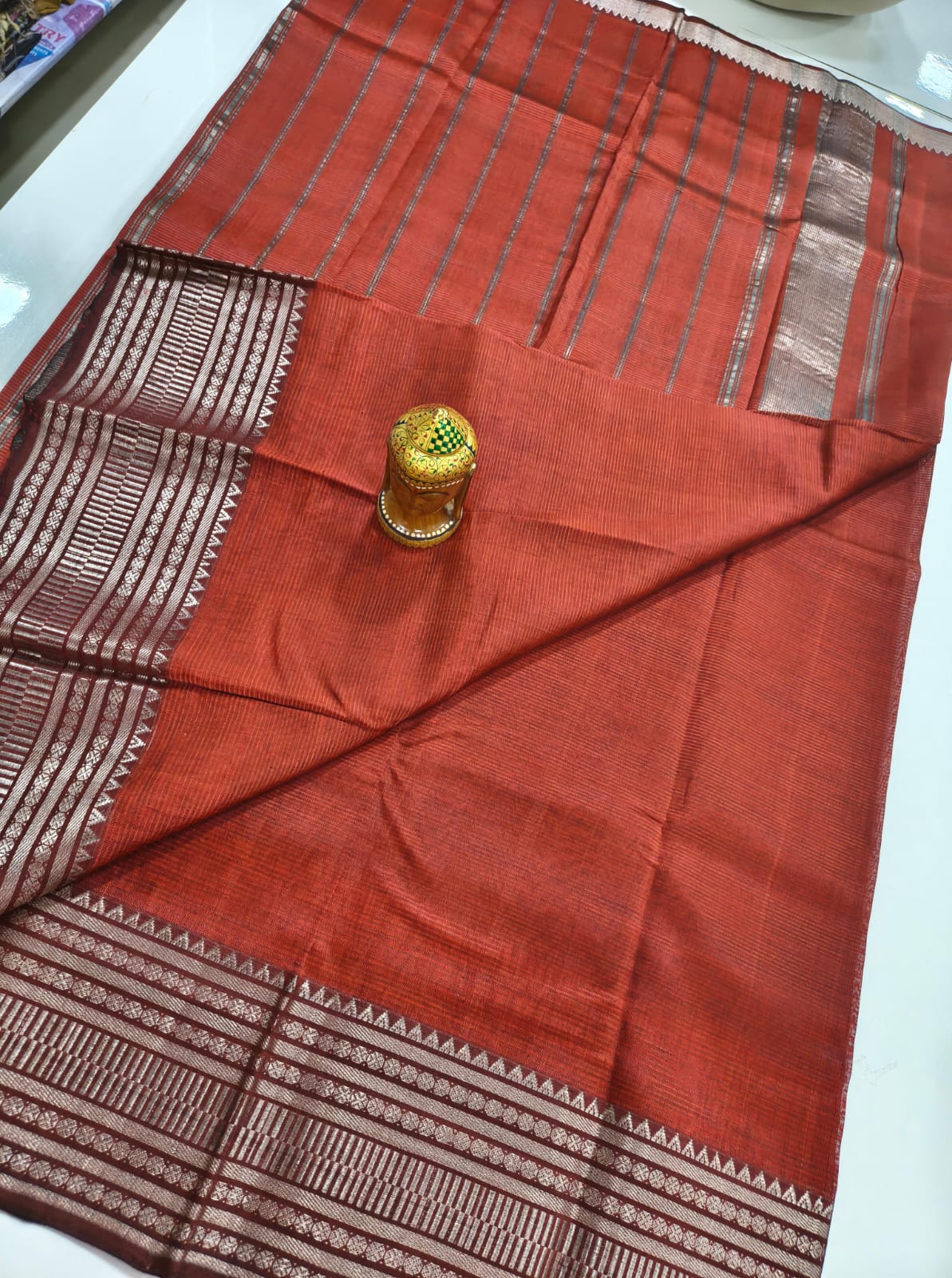 Mangalagiri Handloom Pattu Sarees with Rudraksha border collection