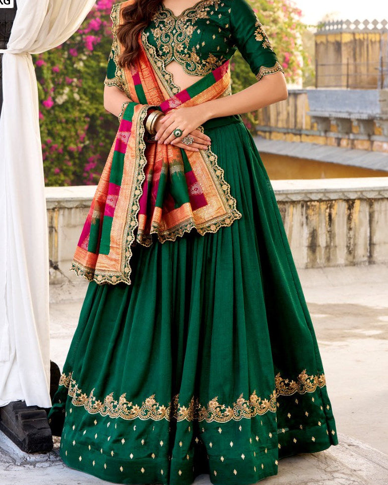 Semi Stitched Lehanga Choli