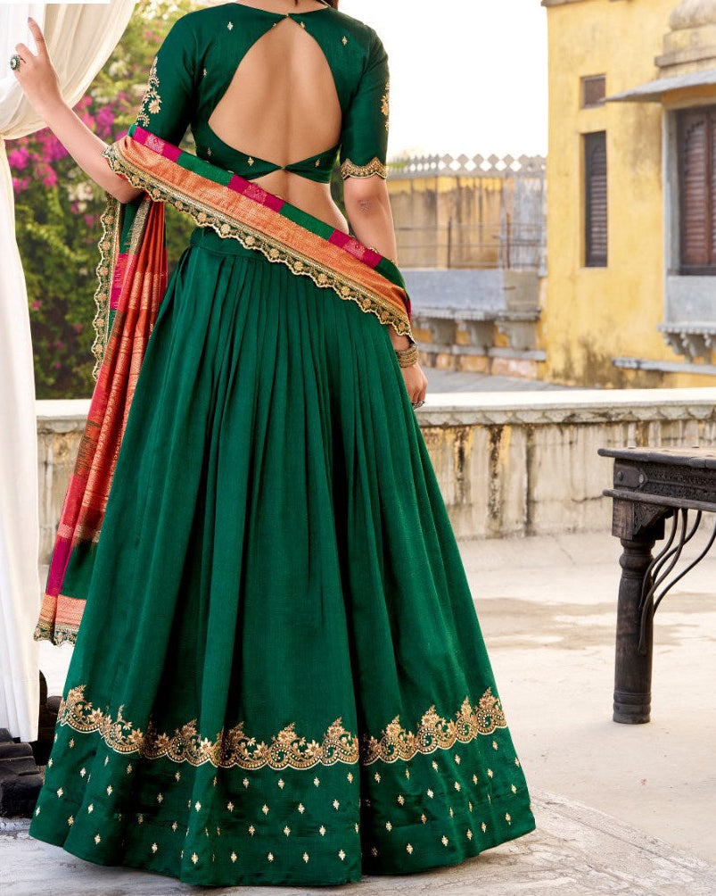 Semi Stitched Lehanga Choli