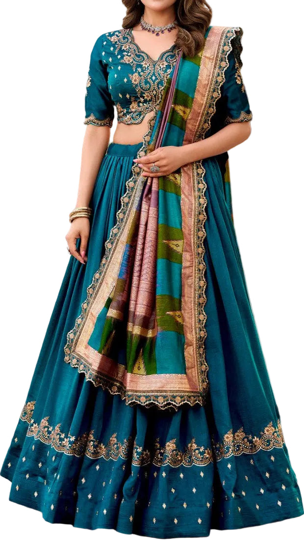 Semi Stitched Lehanga Choli