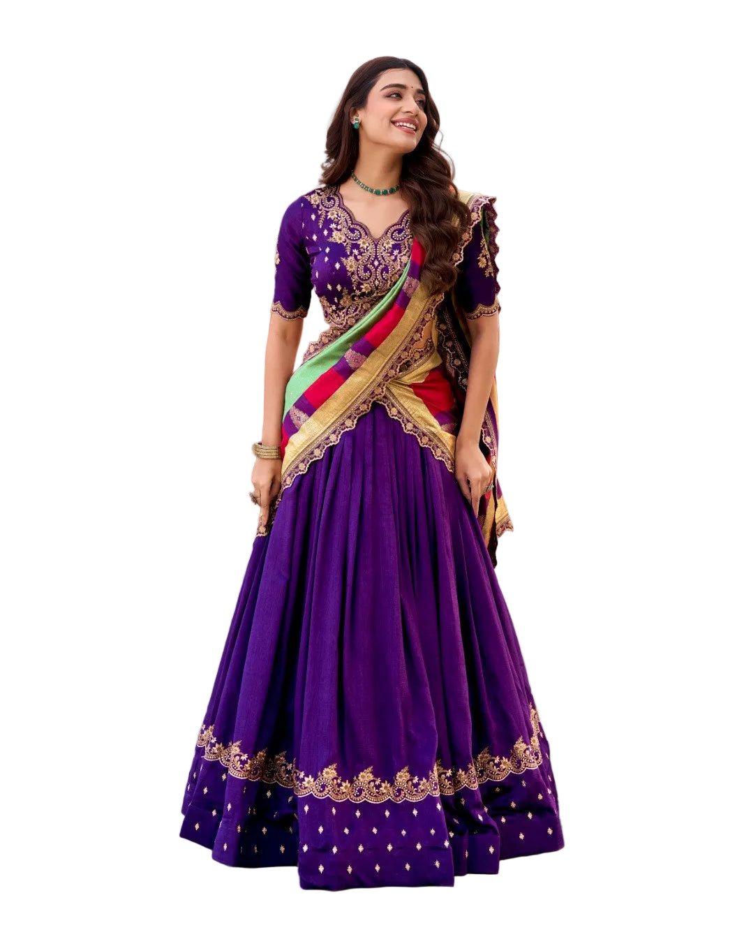 Semi Stitched Lehanga Choli