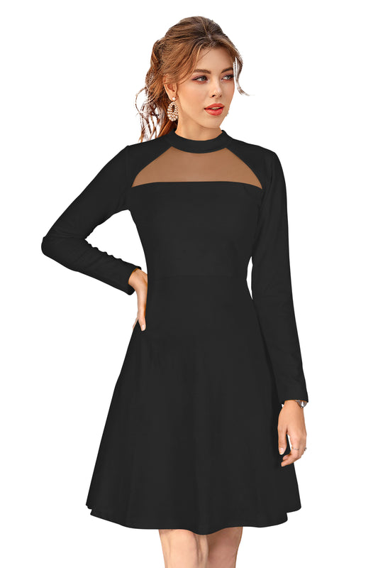 Western Wear Dress  Knitting Black Solid Np D 581 Black