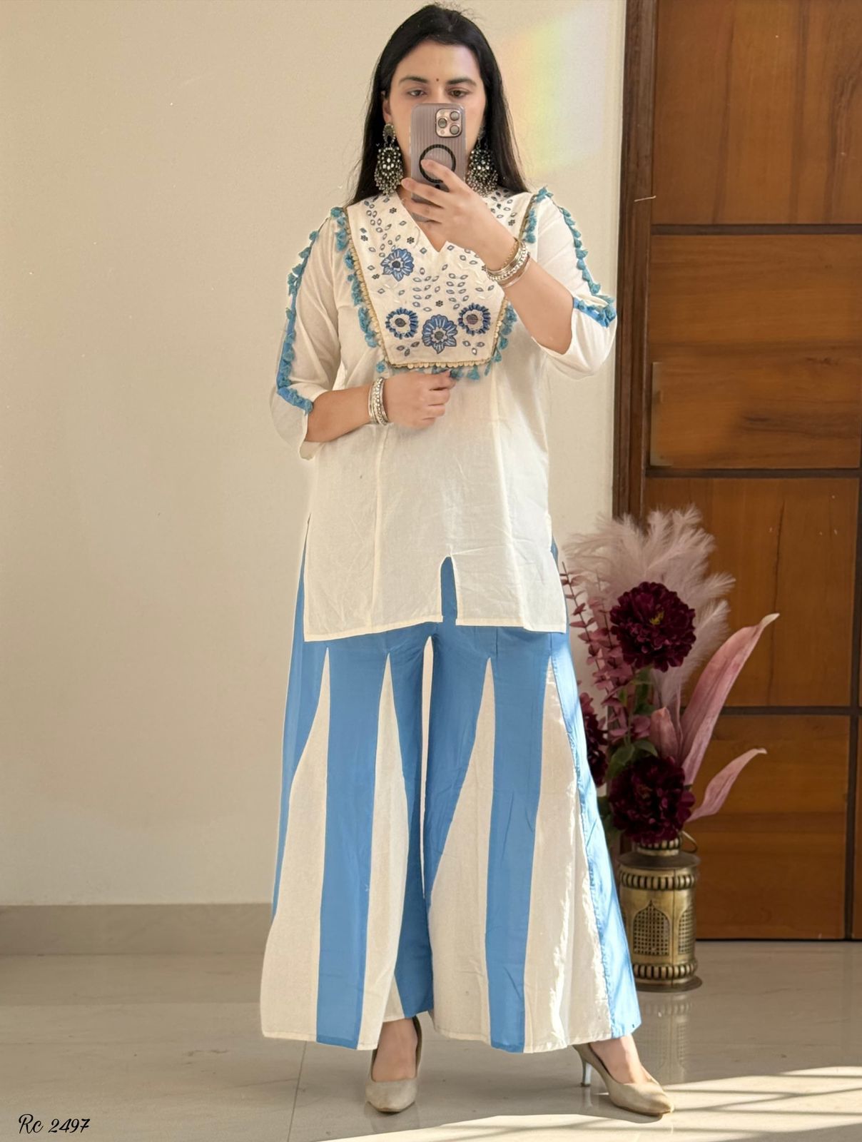 Embroidered coord