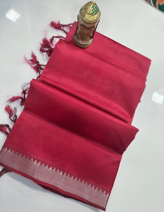 Mangalagiri Handloom Pattu Sarees with nizam border