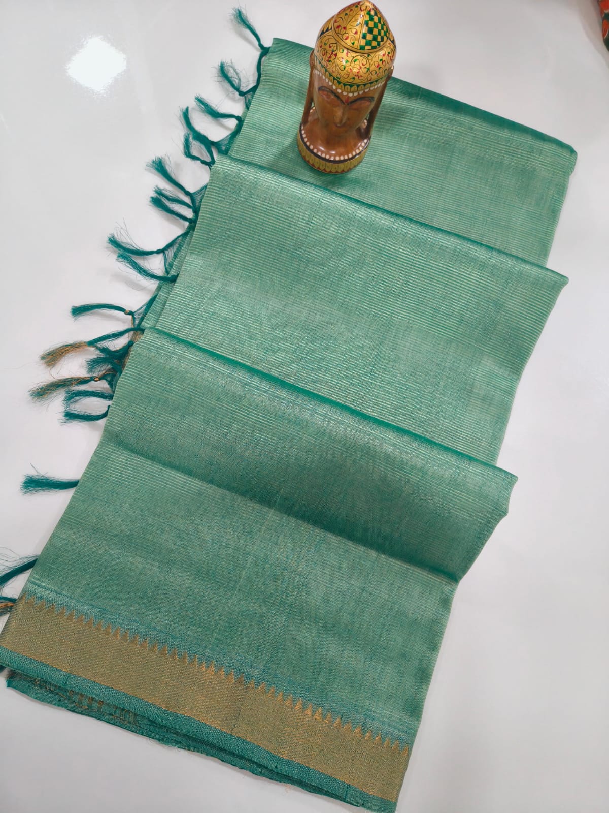 Mangalagiri Handloom Pattu Sarees with nizam border