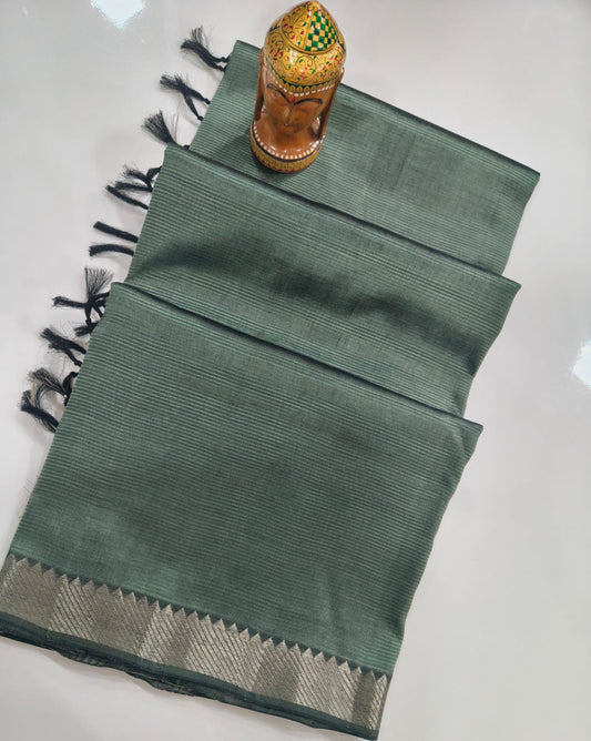 Mangalagiri Handloom Pattu Sarees with nizam border