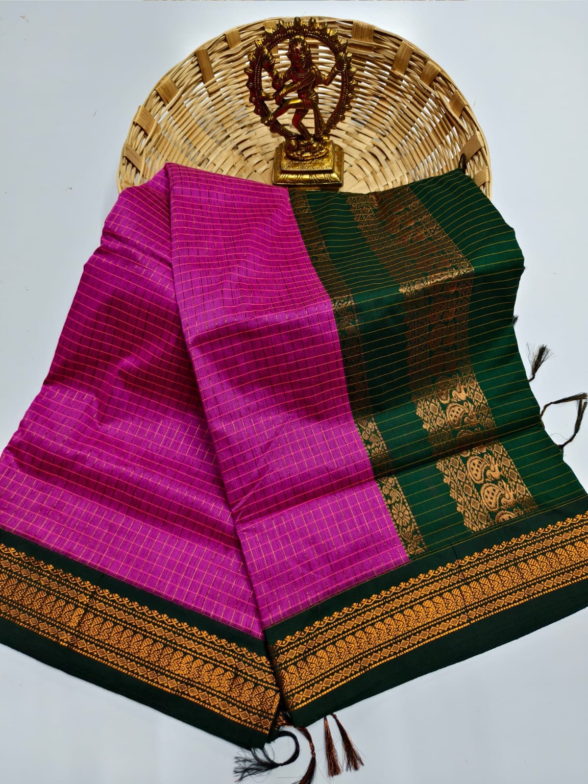 Kalyani Cotton checked saree