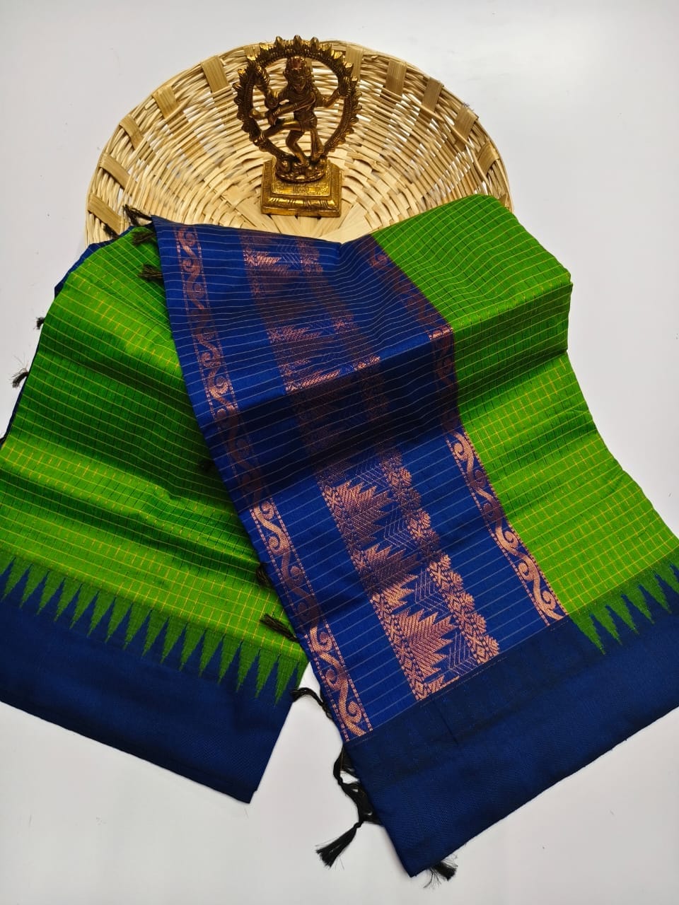Kalyani Cotton checked saree