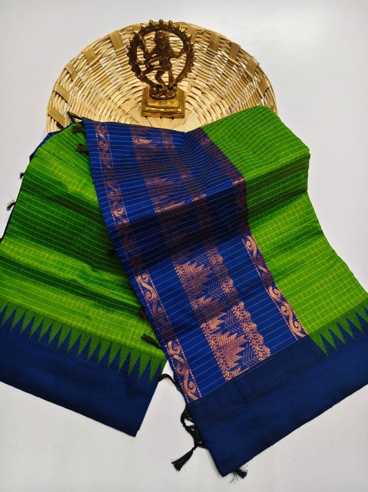 Kalyani Cotton checked saree