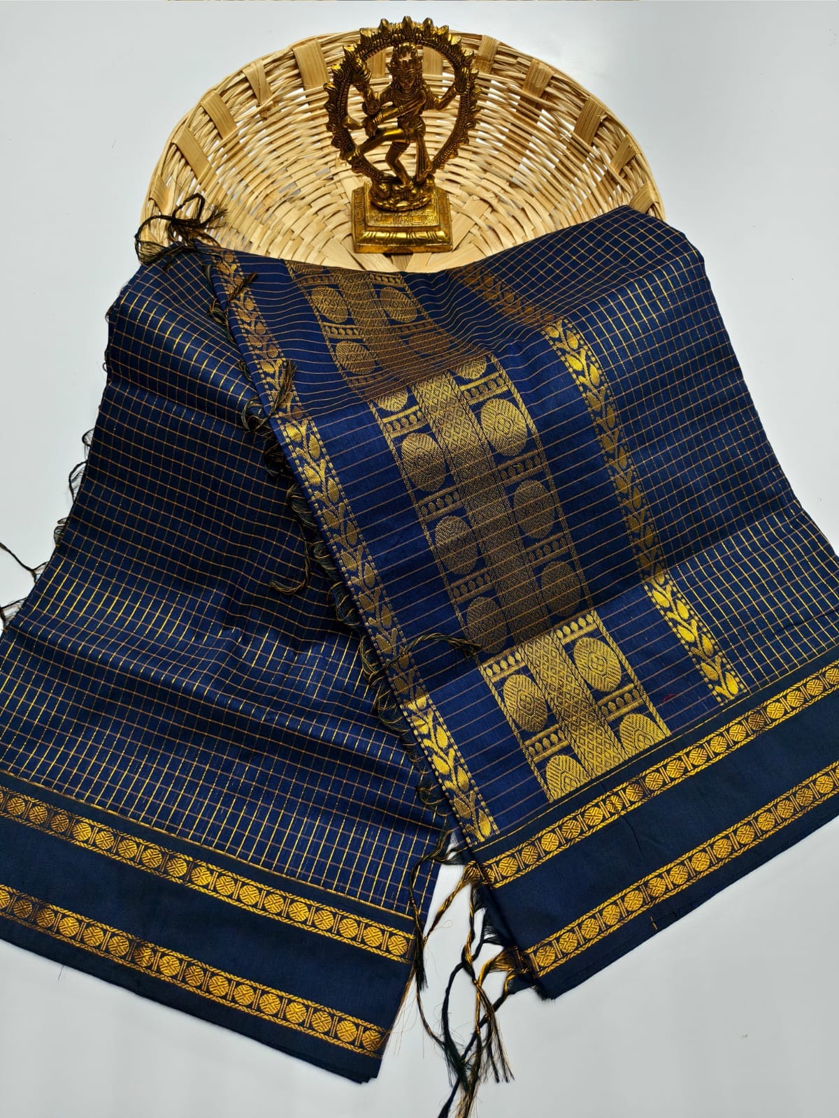 Kalyani Cotton checked saree