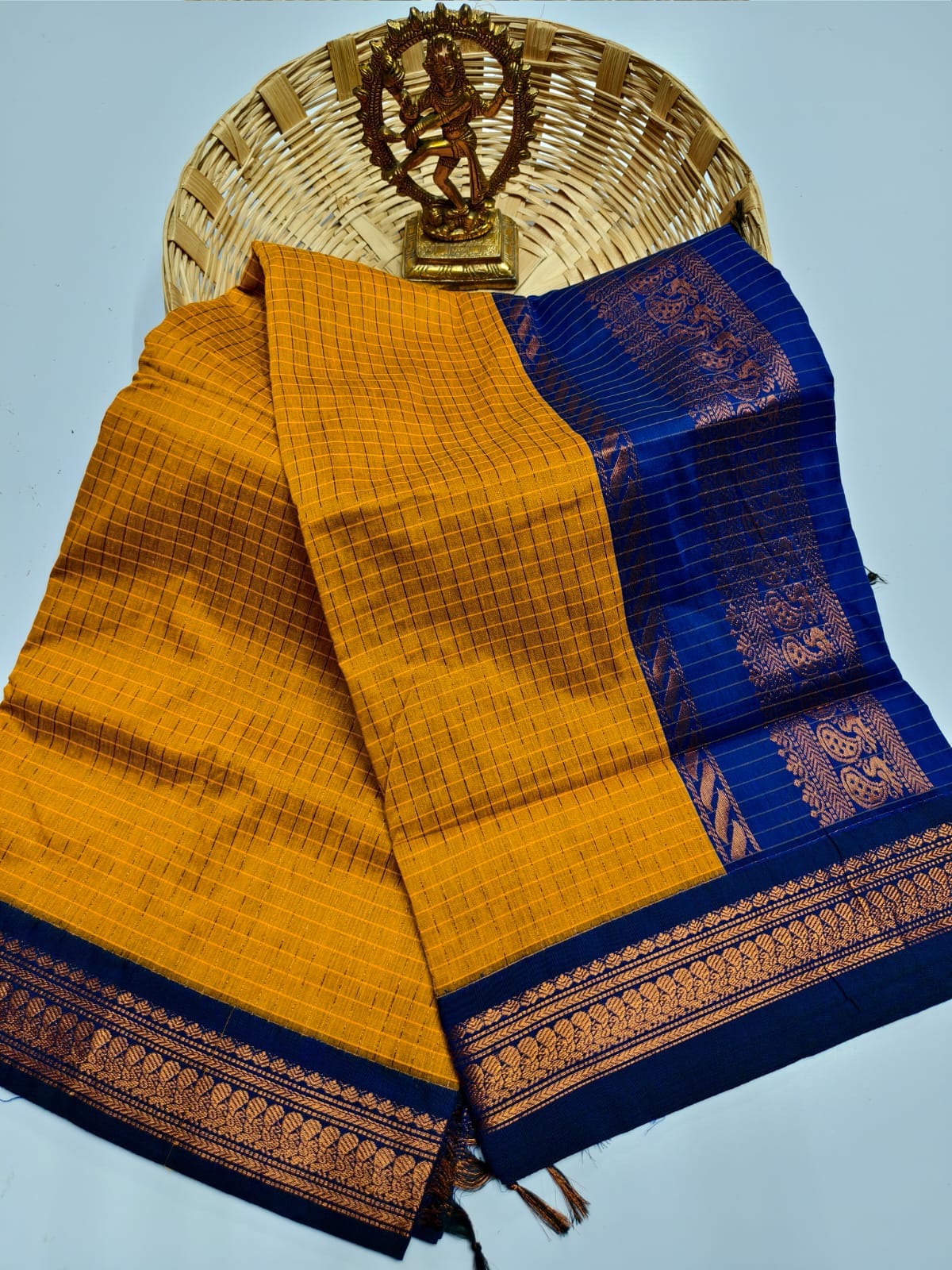 Kalyani Cotton checked saree