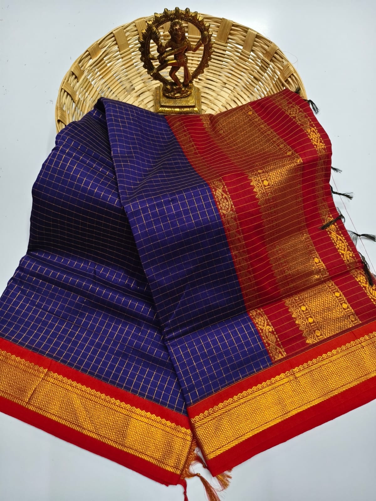 Kalyani Cotton checked saree