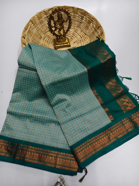 Kalyani Cotton checked saree