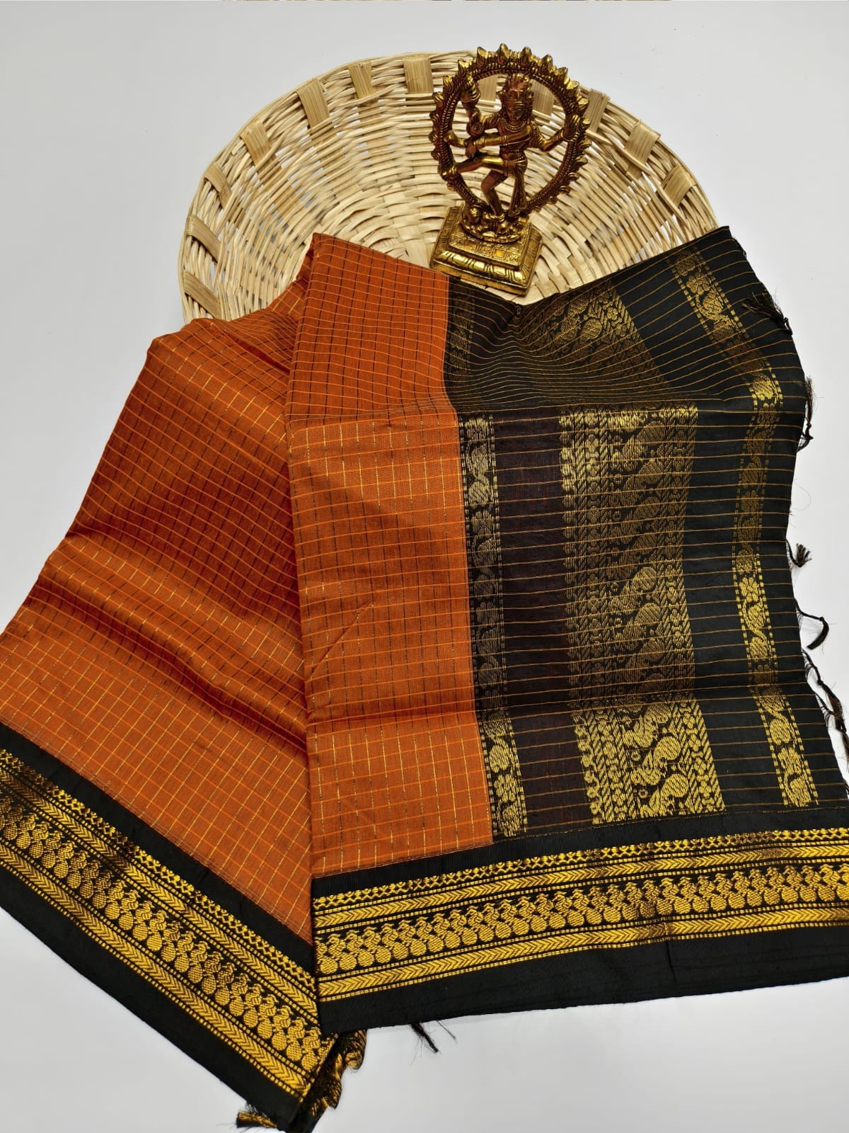 Kalyani Cotton checked saree