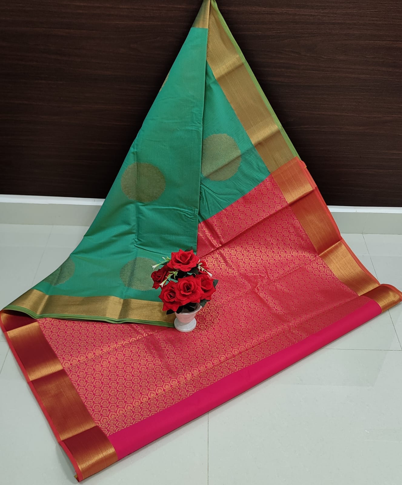 Chanderi Kuppadam Silk Cotton Sarees