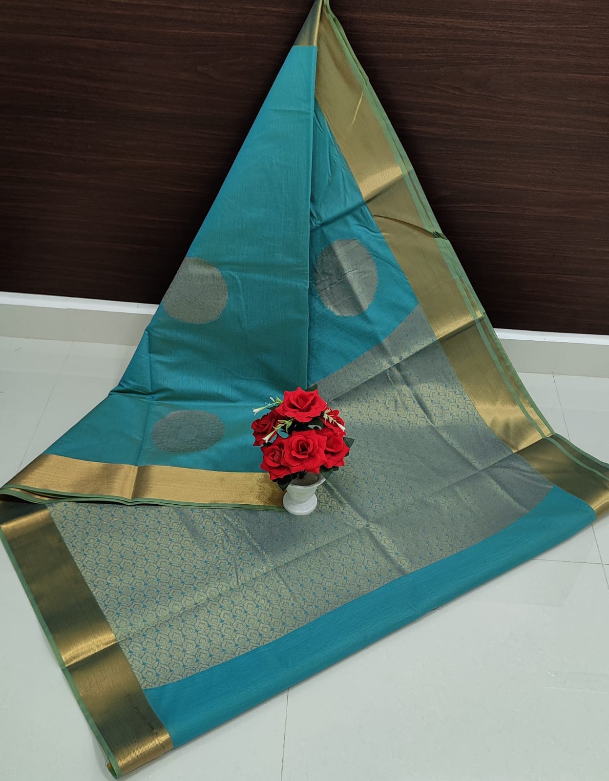 Chanderi Kuppadam Silk Cotton Sarees