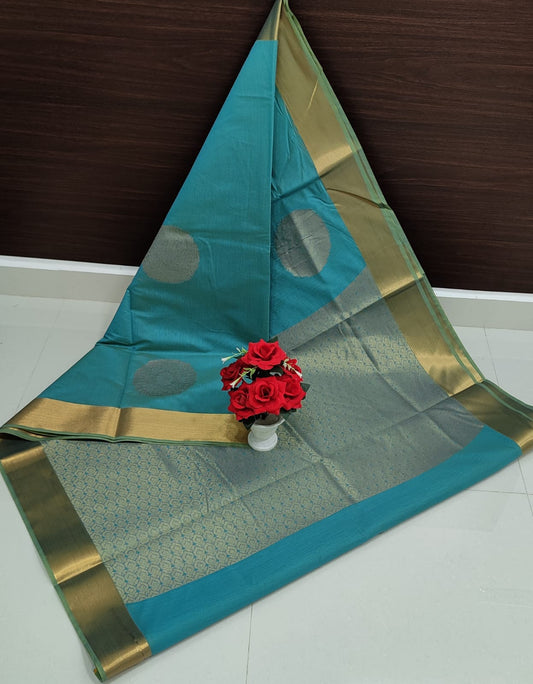 Chanderi Kuppadam Silk Cotton Sarees