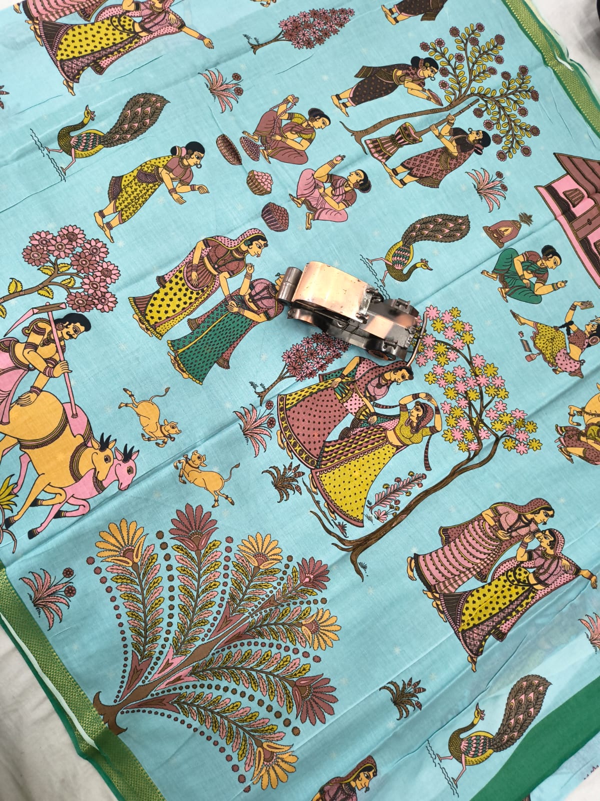 Mangalagiri Handloom Mythology print Sarees collection