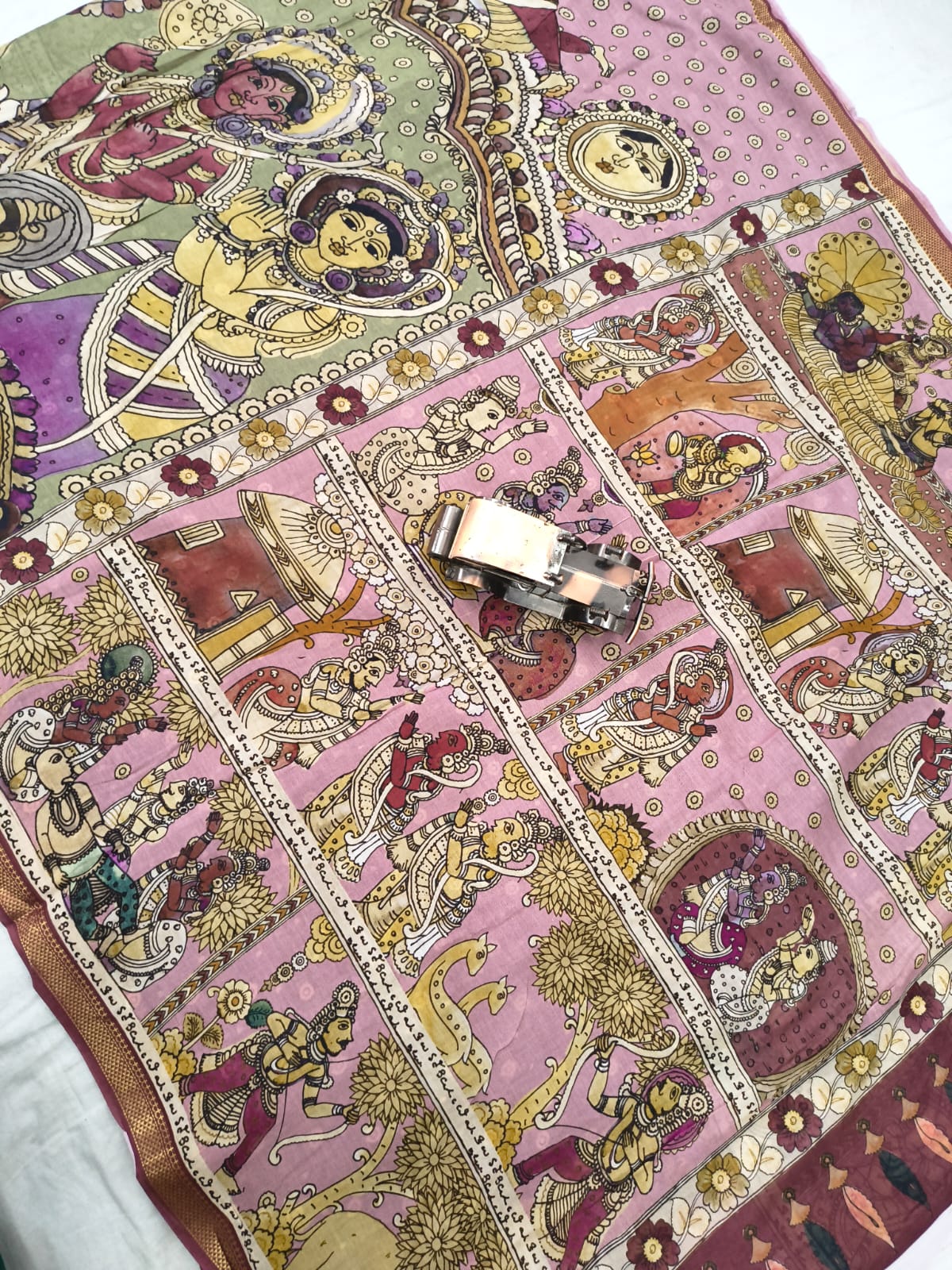 Mangalagiri Handloom Mythology print Sarees collection
