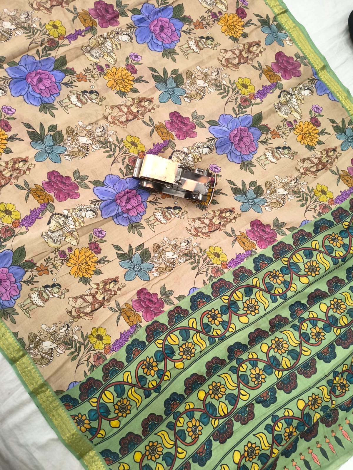 Mangalagiri Handloom Mythology print Sarees collection