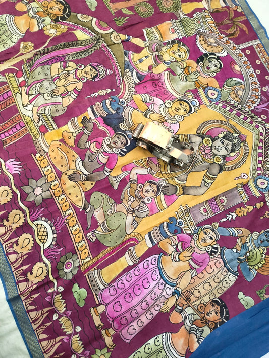 Mangalagiri Handloom Mythology print Sarees collection