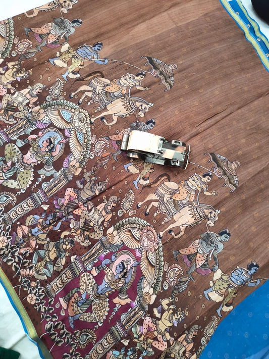 Mangalagiri Handloom Mythology print Sarees collection