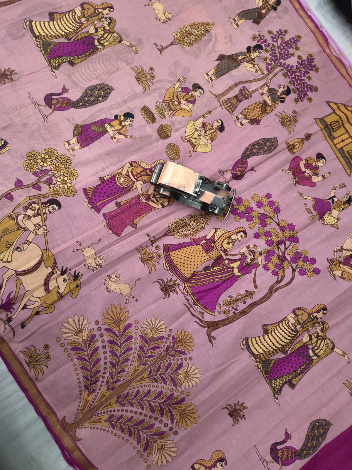 Mangalagiri Handloom Mythology print Sarees collection