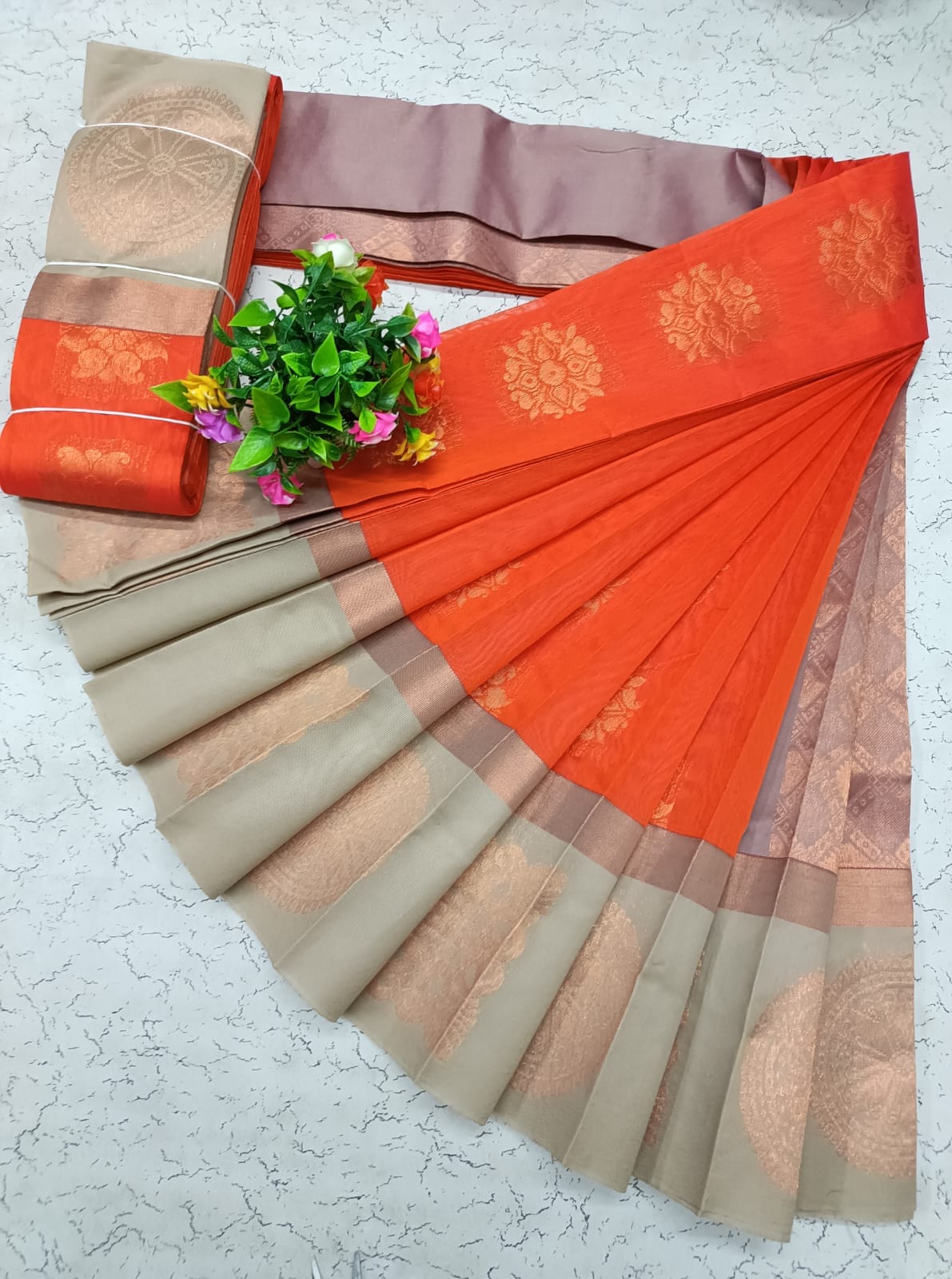 Uppada Kotanji Contrast Border Silk Cotton Sarees