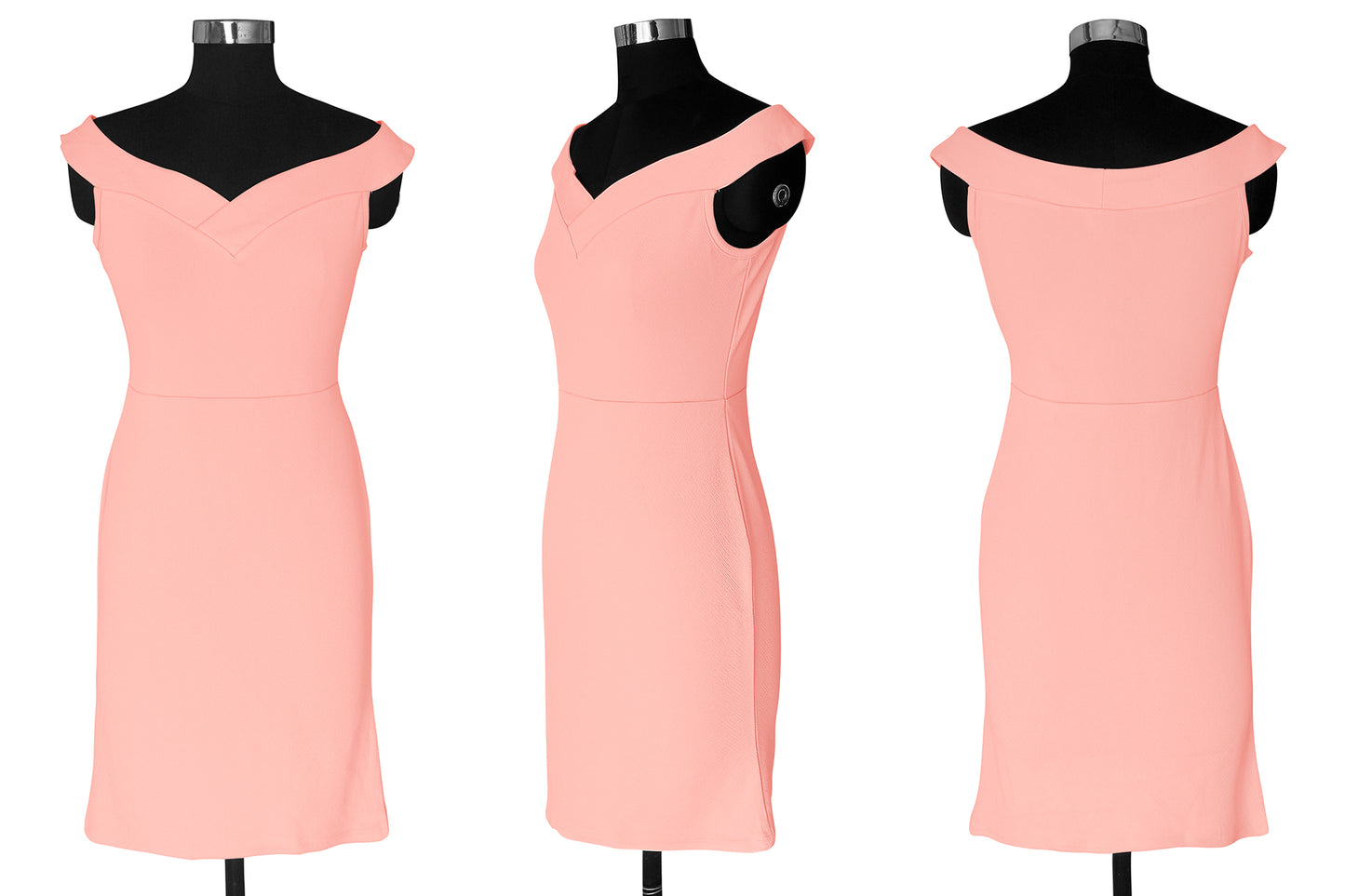 Western Wear Dress  Knitting Peach Solid Np D 1066 Peach