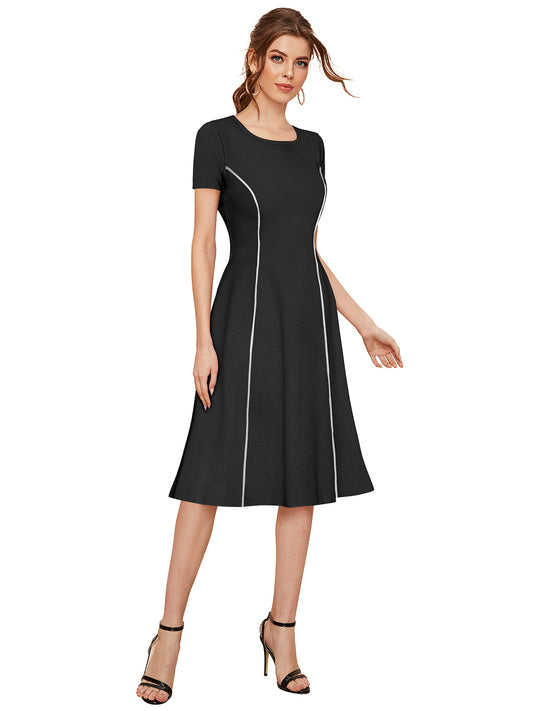 Western Wear Dress  Knitting Black Solid Np D 1251 Black