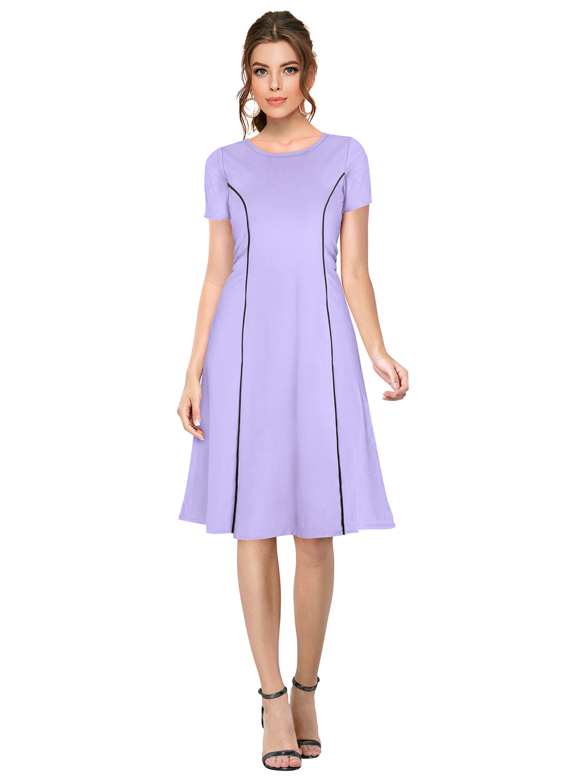 Western Wear Dress  Knitting Purple Solid Np D 1253 Purple