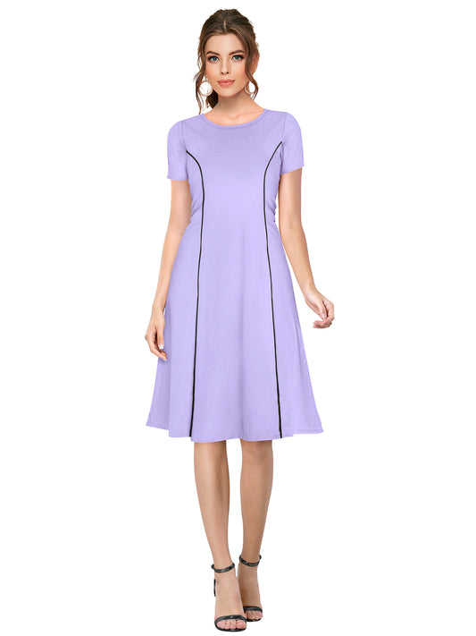 Western Wear Dress  Knitting Purple Solid Np D 1253 Purple