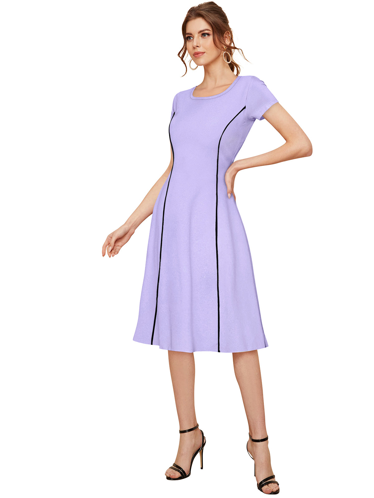 Western Wear Dress  Knitting Purple Solid Np D 1253 Purple