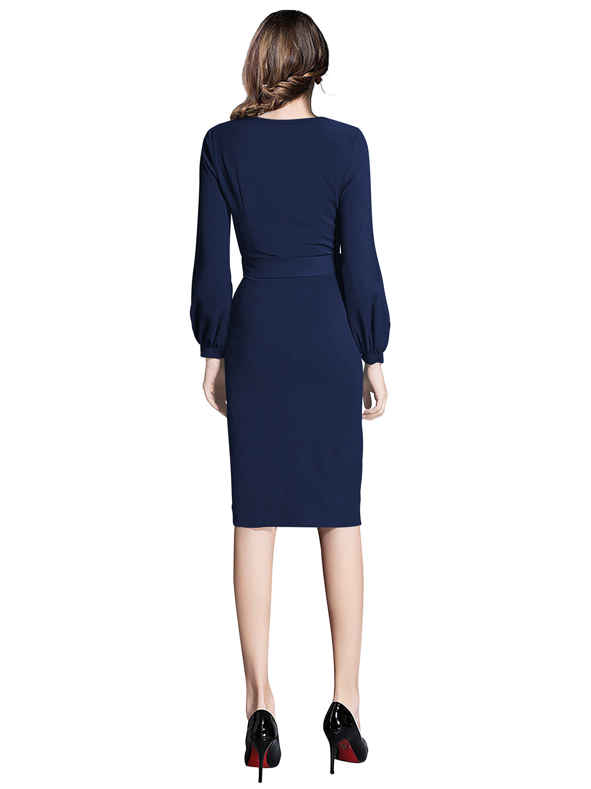 Western Wear Dress  Knitting Blue Solid Np D 1293 Blue