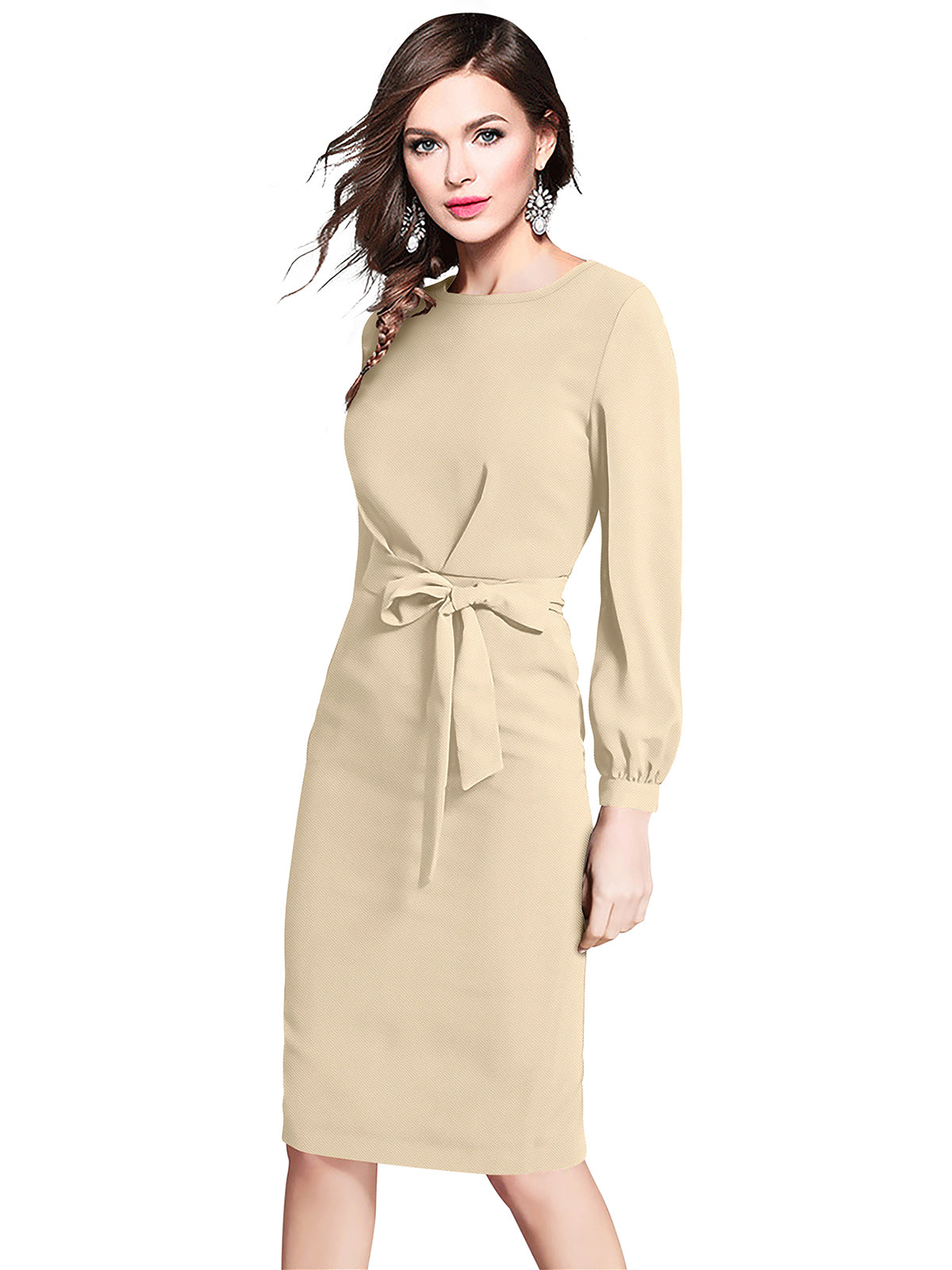 Western Wear Dress  Knitting Chiku  Solid Np D 1297 Chiku
