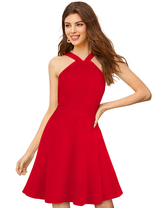 Western Wear Dress  Knitting Red  Solid Np D 1304 Red