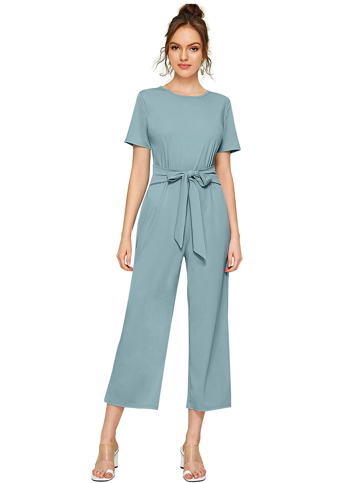 Western Wear Jumpsuit  Knitting Pista  Solid Np D 1329 Pista