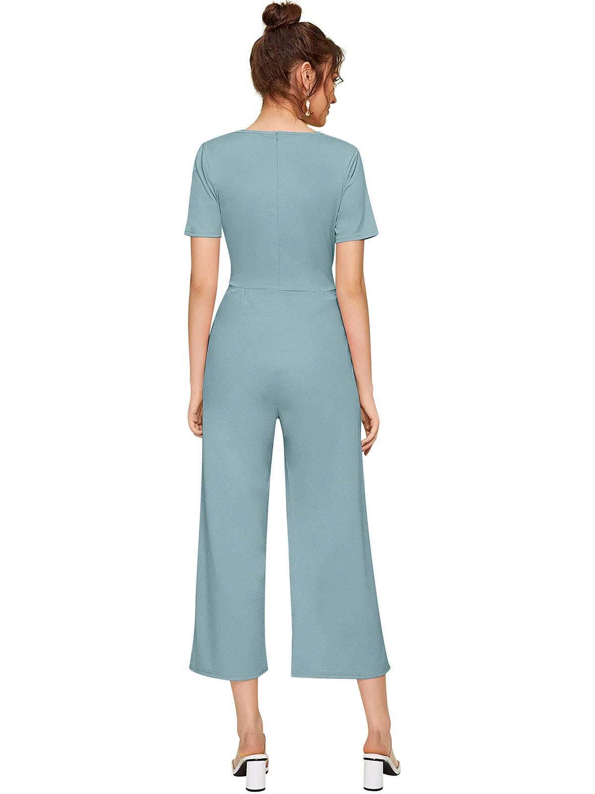 Western Wear Jumpsuit  Knitting Pista  Solid Np D 1329 Pista
