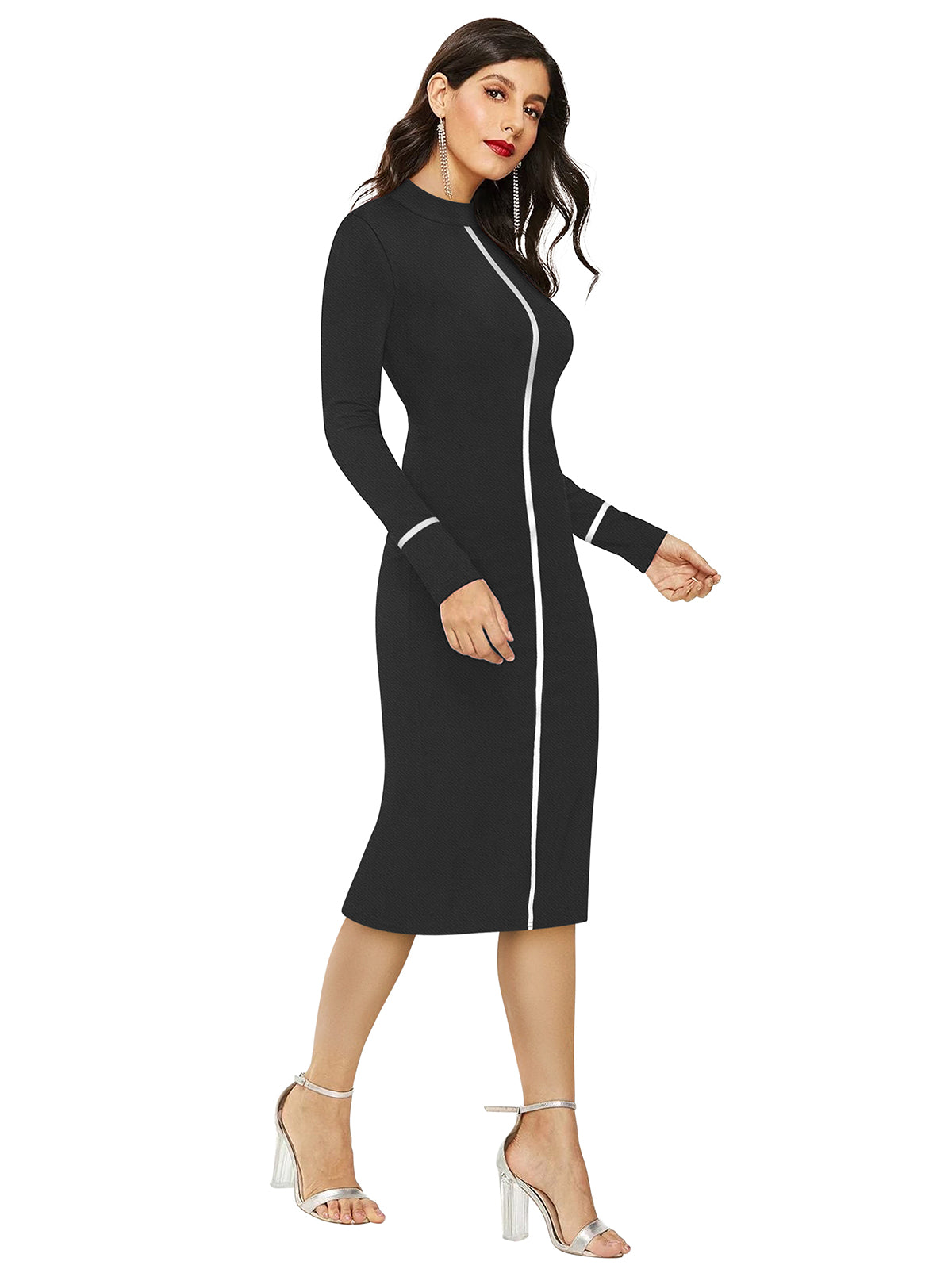 Western Wear Dress  Knitting Black Solid Np D 1351 Black