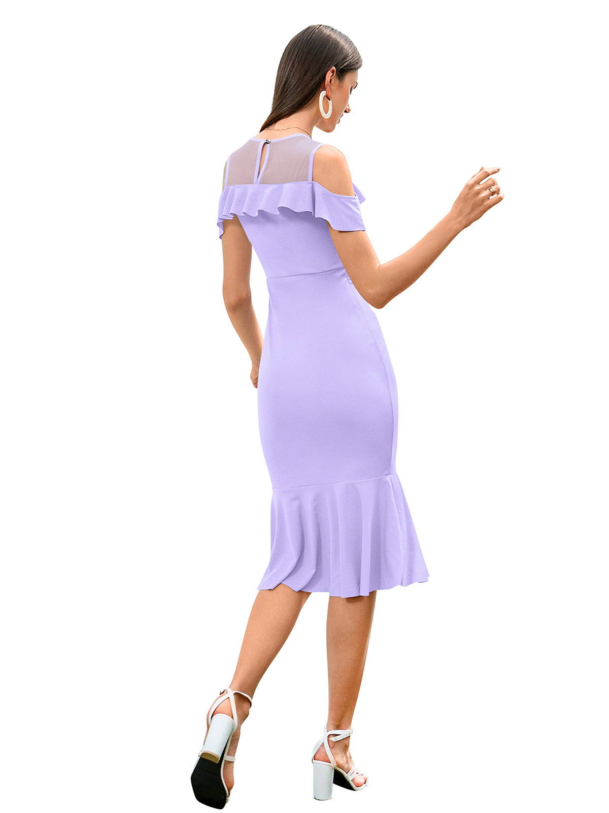 Western Wear Dress  Knitting Purple Solid Np D 1423 Purple