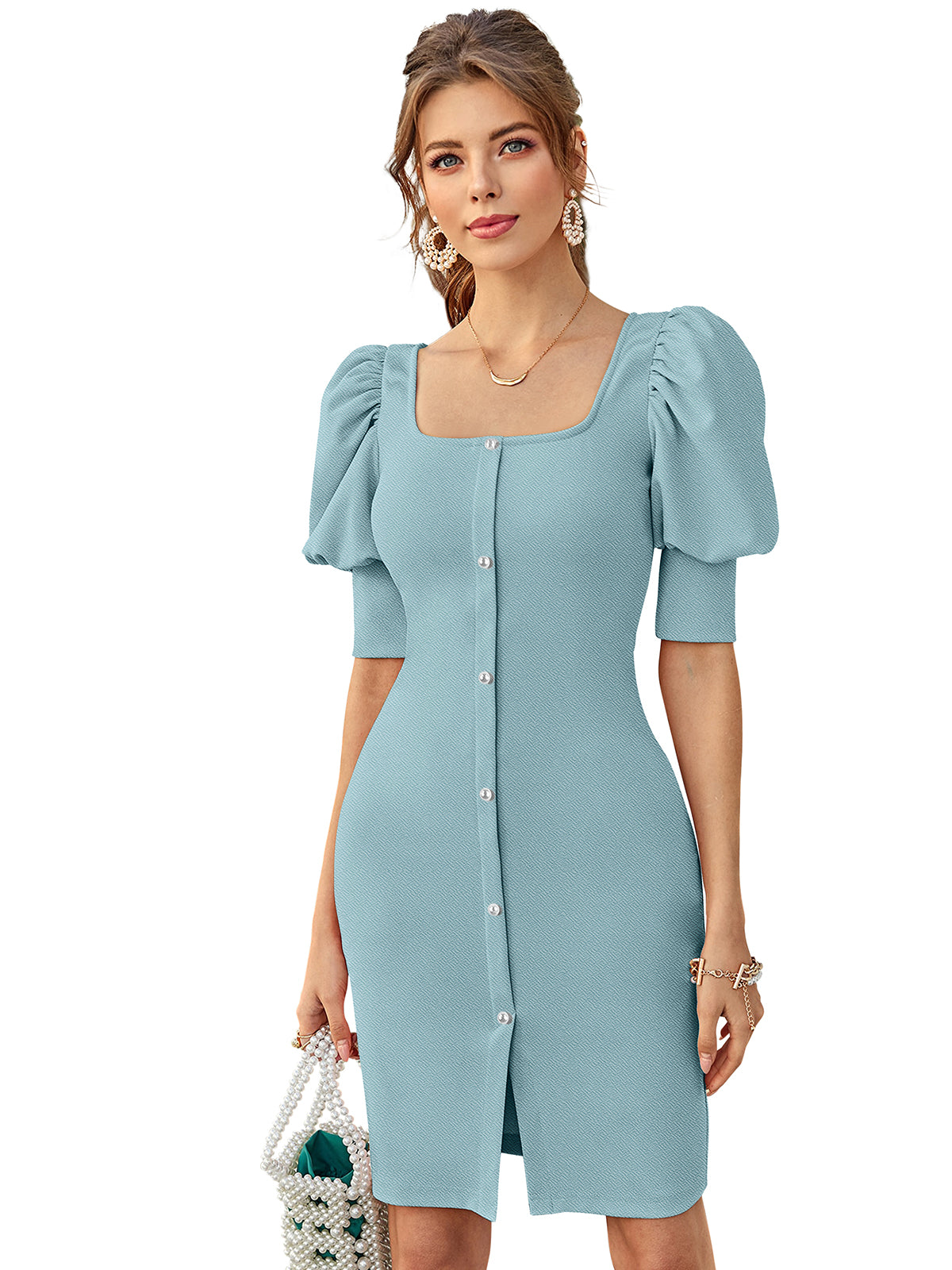 Western Wear Dress  Knitting Pista Solid Np D 1439 Pista