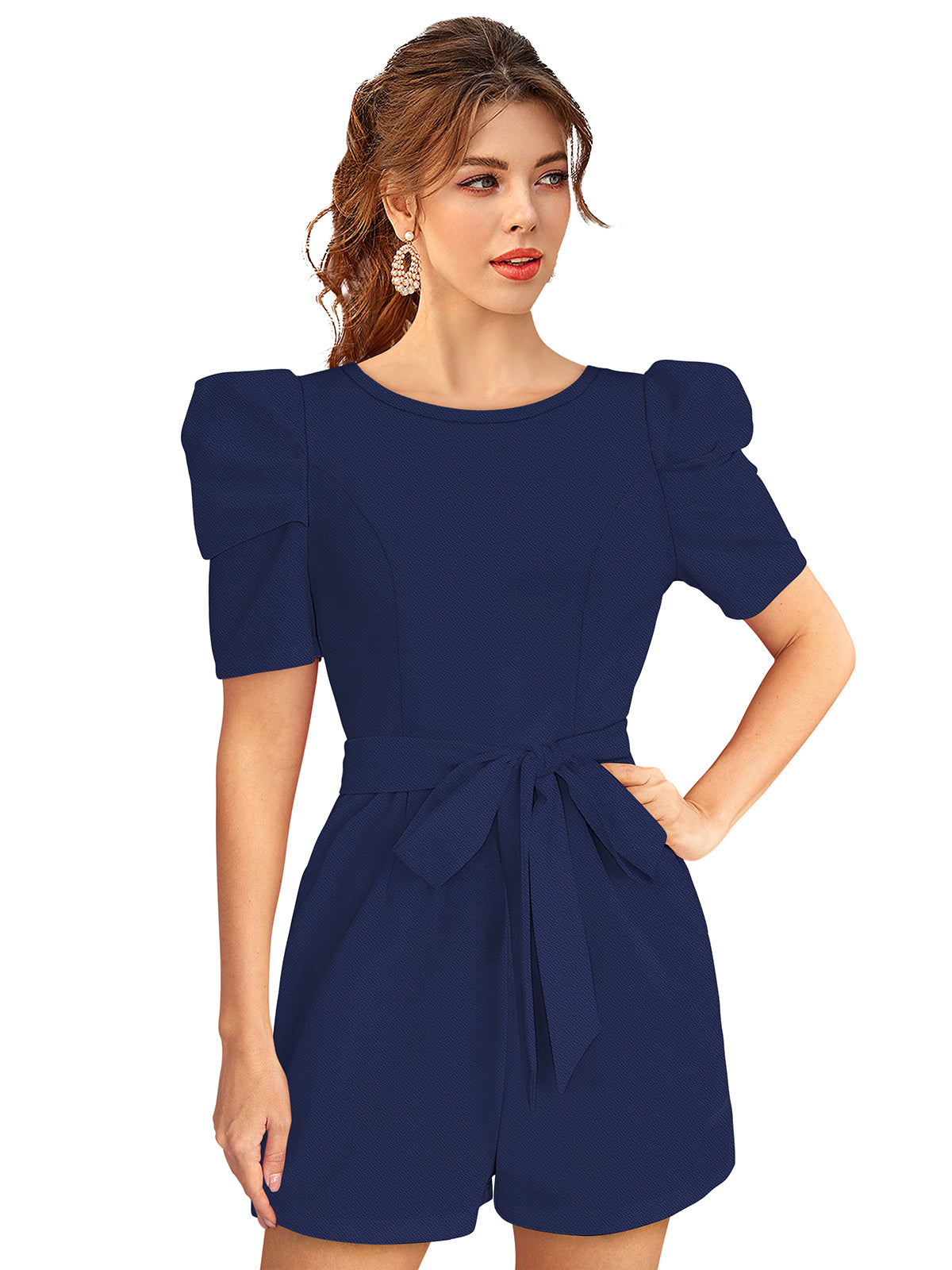 Western Wear Dress  Knitting Blue Solid Np D 1473 Blue