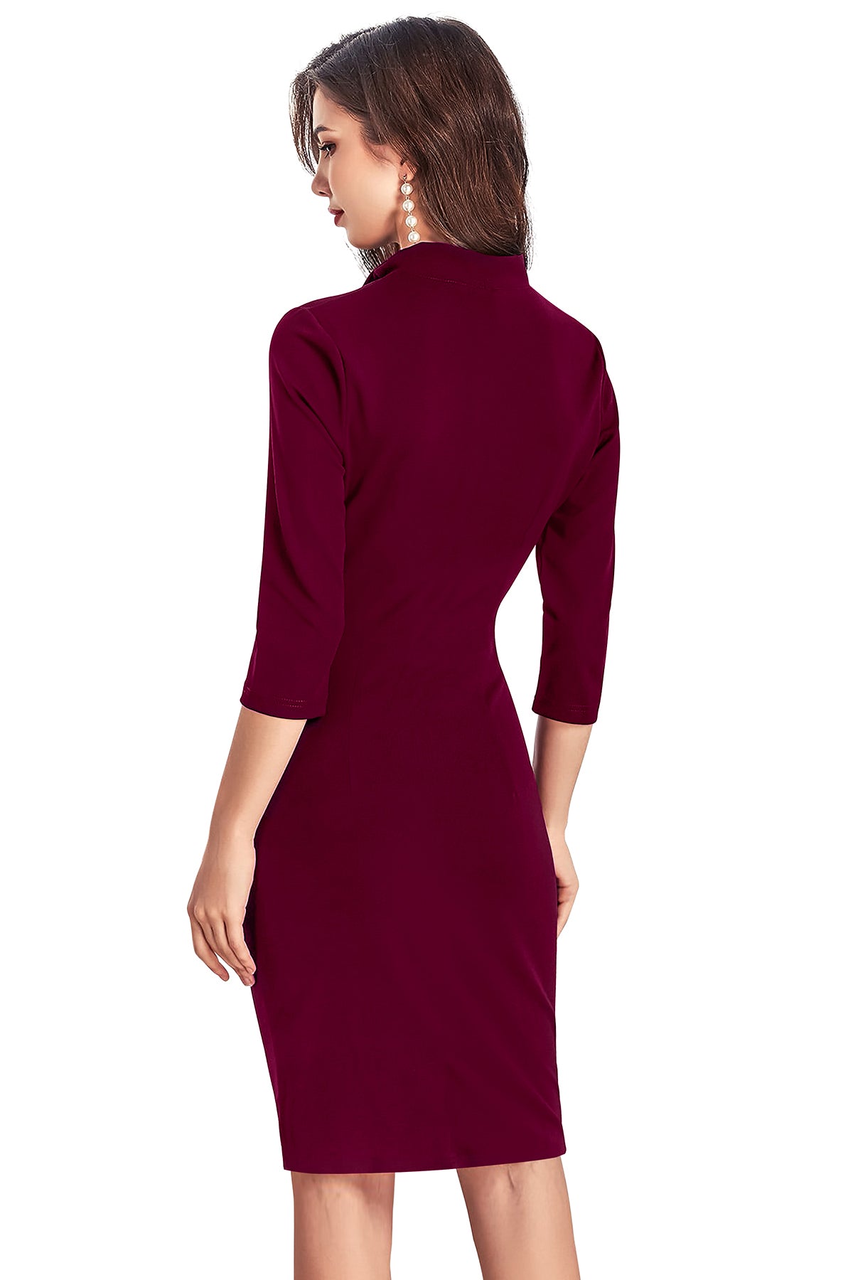 Western Wear Dress  Knitting Maroon Solid Np D 862 Maroon