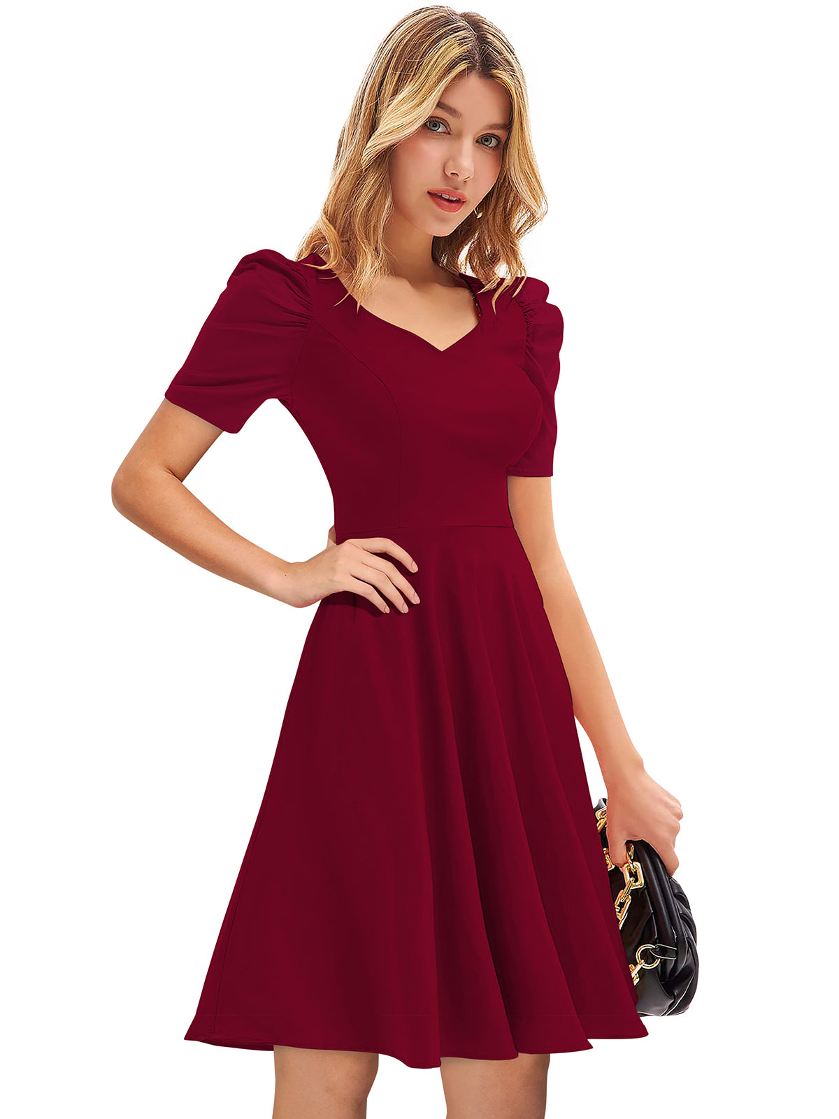 Western Wear Dress  Knitting Maroon Solid Np D 972 Maroon