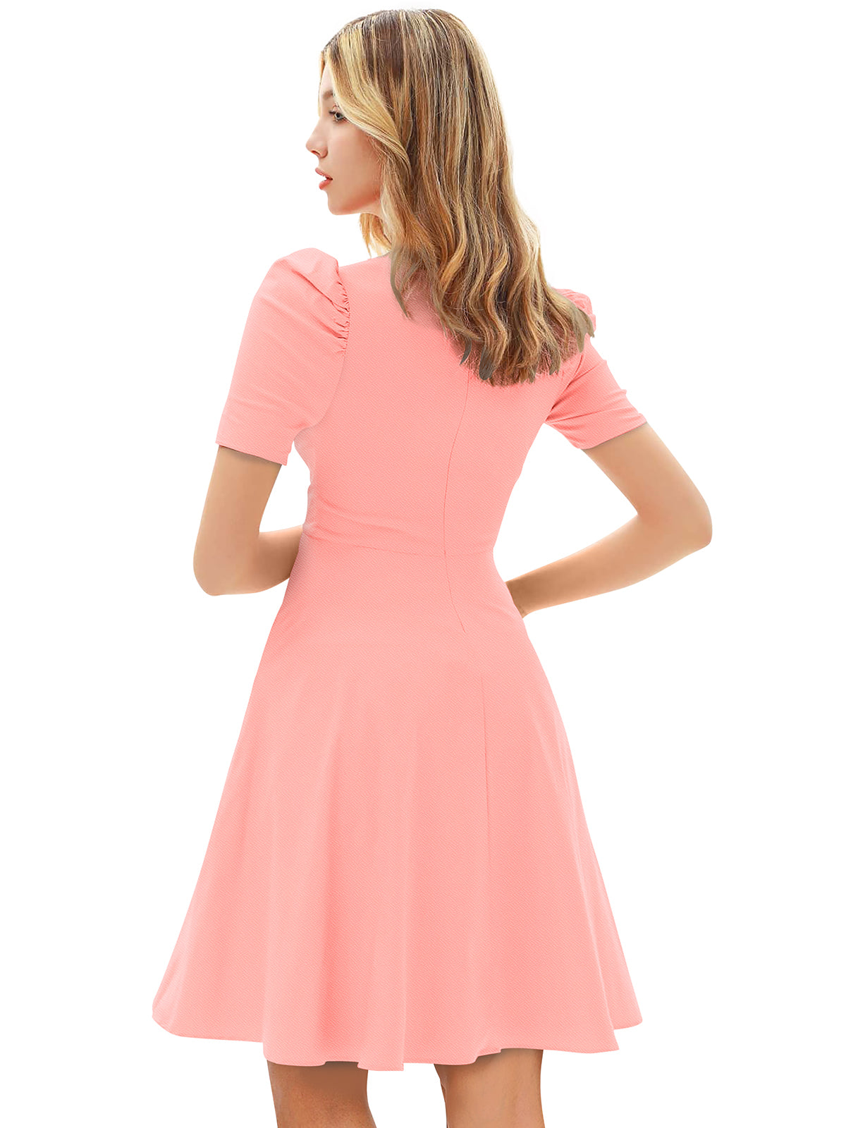 Western Wear Dress  Knitting Peach Solid Np D 976 Peach